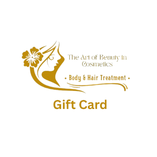 Gift card the art of beauty in cosmetics
